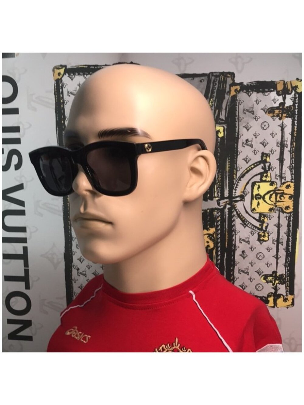 Gucci GG0326S 001 Sunglasses Black with Grey Lenses New